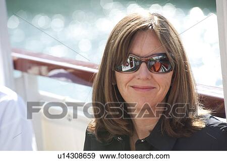 Brunette Woman in Chicago View Large Photo Image Stock Photo - Brunette Woman in Chicago. Fotosearch
