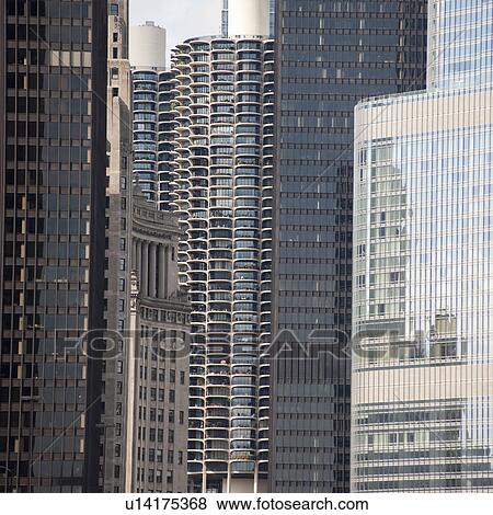 Stock Photo - Chicago Buildings. Fotosearch