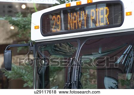 Chicago Bus View Large Photo Image Stock Photo - Chicago Bus. Fotosearch