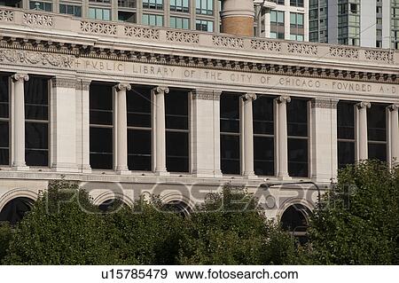 Chicago Public Library View Large Photo Image Stock Photo - Chicago Public Library. Fotosearch