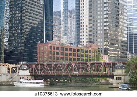 Stock Image - Chicago River. Fotosearch