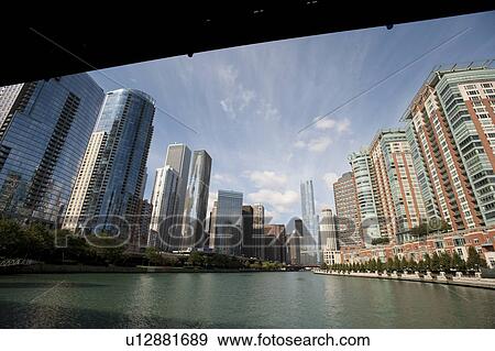 Stock Photo - Chicago River. Fotosearch