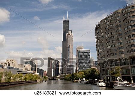Stock Image - Chicago, Sears Tower. Fotosearch