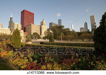 Stock Photograph - Chicago Skyline. Fotosearch