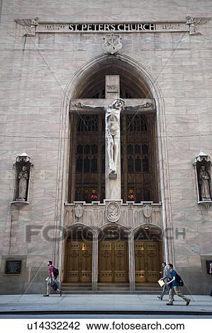 Chicago, St. Peter's Church View Large Photo Image Stock Image - Chicago, St. Peter's Church. Fotosearch