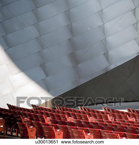 Stock Image - Chicago, The Pritzker Pavilion. Fotosearch