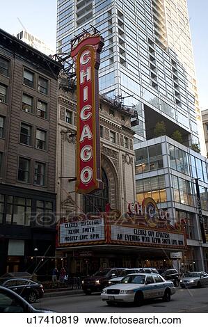 Chicago Theater View Large Photo Image Stock Photo - Chicago Theater. Fotosearch