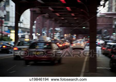 Picture - Chicago Traffic. Fotosearch
