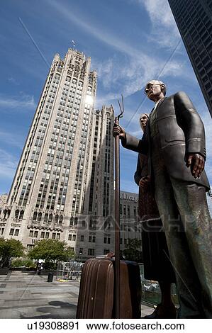 Stock Image - Chicago Tribune Building. Fotosearch