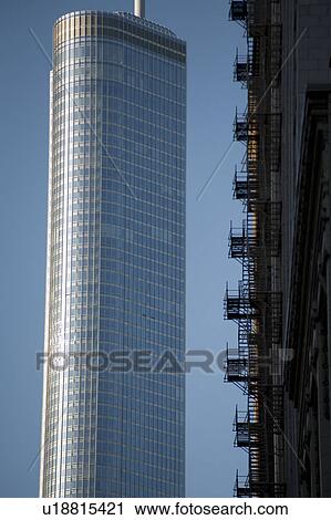 Chicago, Trump Tower View Large Photo Image Stock Image - Chicago, Trump Tower. Fotosearch
