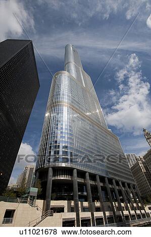 Stock Photo - Chicago, Trump Tower. Fotosearch