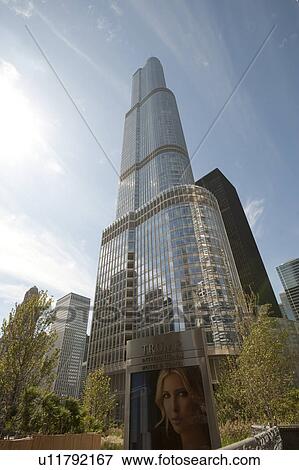 Stock Photo - Chicago, Trump Tower. Fotosearch