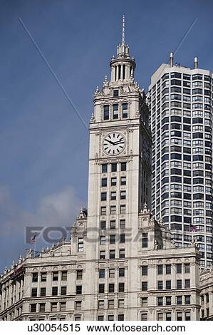 Stock Photography - Chicago, Wrigley Building. Fotosearch