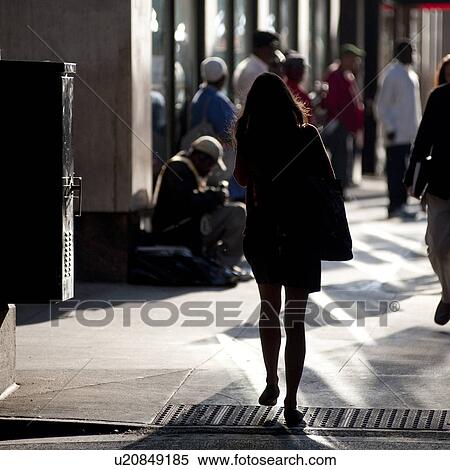 Female Pedestrian on street in Chicago View Large Photo Image Stock Photography - Female Pedestrian on street in Chicago. Fotosearch