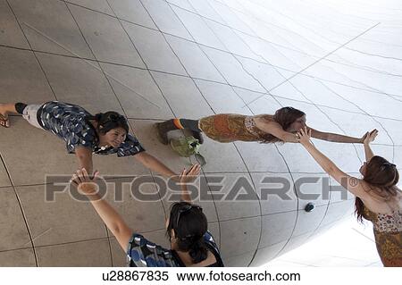 People reflected in the Bean at Chicago, Millennium Park View Large Photo Image Stock Photography - People reflected in the Bean at Chicago, Millennium Park. Fotosearch