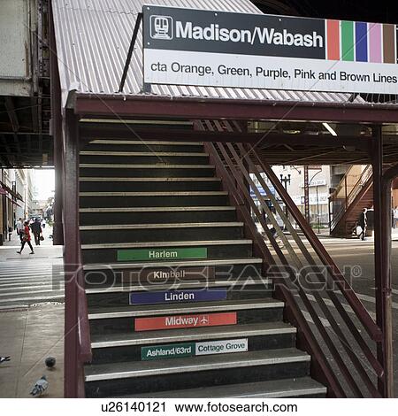 Staircase to Chicago Train Station View Large Photo Image Stock Image - Staircase to Chicago Train Station. Fotosearch