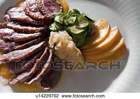 Stock Image - Closeup of a high cuisine dish. Fotosearch