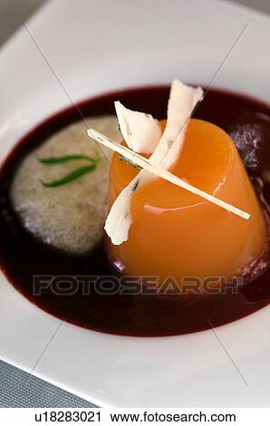 Stock Image - Closeup of a high cuisine dish. Fotosearch