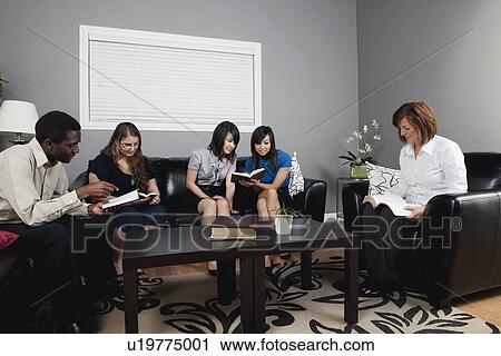 a group of people having a bible study View Large Photo Image Stock Image - a group of people having a bible study. Fotosearch
