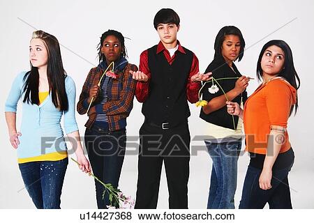 boy having a choice in girlfriend View Large Photo Image Stock Photo - boy having a choice in girlfriend. Fotosearch