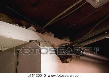 vent and plumbing pipes coming out of a broken wall View Large Photo Image Stock Image - vent and plumbing pipes coming out of a broken wall. Fotosearch