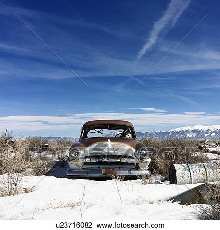 Abandoned Car View Large Photo Image Stock Image - Abandoned Car. Fotosearch