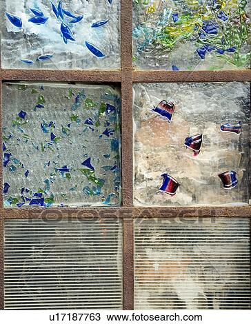 Stock Image - Abstract Stained Glass Window. Fotosearch
