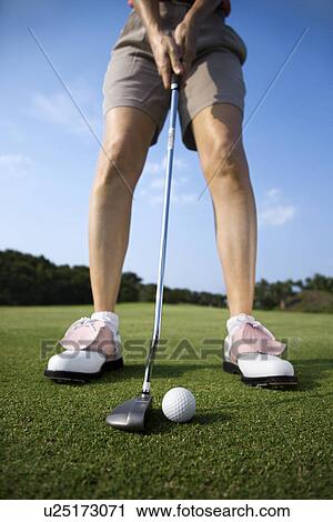 Adult Female Golfing View Large Photo Image Stock Image - Adult Female Golfing. Fotosearch