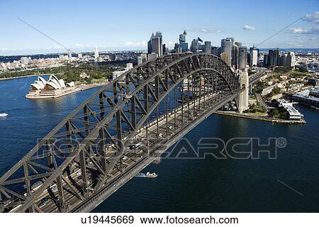 Aerial Shot of Syndney Harbor Bridge View Large Photo Image Stock Photo - Aerial Shot of Syndney Harbor Bridge. Fotosearch