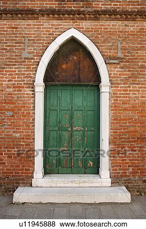 Stock Photo - Arched Doorway in Venice. Fotosearch