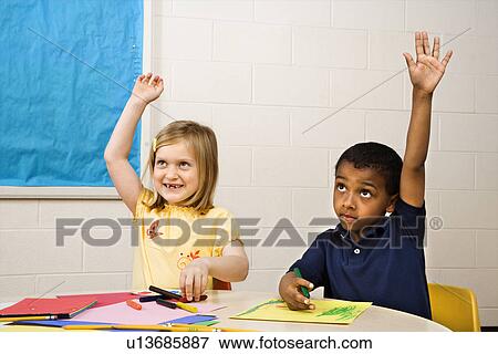 Boy and Girl in Art Class View Large Photo Image Stock Photo - Boy and Girl in Art Class. Fotosearch