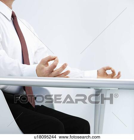 Businessman in meditation View Large Photo Image Picture - Businessman in meditation. Fotosearch