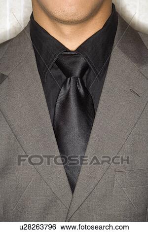 Businessman in Suit and Necktie View Large Photo Image Stock Photograph - Businessman in Suit and Necktie. Fotosearch
