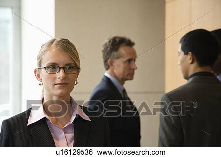 Businesswoman and Businessmen View Large Photo Image Stock Photograph - Businesswoman and Businessmen. Fotosearch