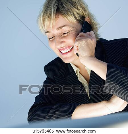 Businesswoman on cellphone. View Large Photo Image Stock Photography - Businesswoman on cellphone.. Fotosearch