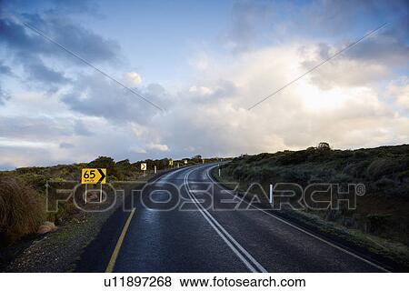 Coastal Road View Large Photo Image Stock Photo - Coastal Road. Fotosearch
