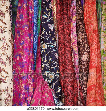 Colorful Fabric and Scarves View Large Photo Image Stock Image - Colorful Fabric and Scarves. Fotosearch