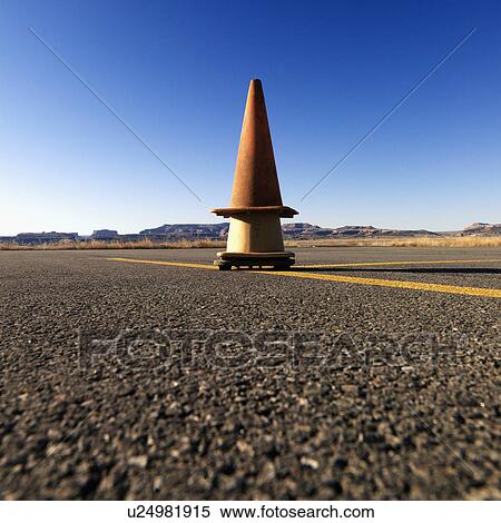 Stock Photography - Cones on Airport Tarmac. Fotosearch