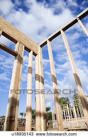 Construction Wall Framing View Large Photo Image Stock Image - Construction Wall Framing. Fotosearch