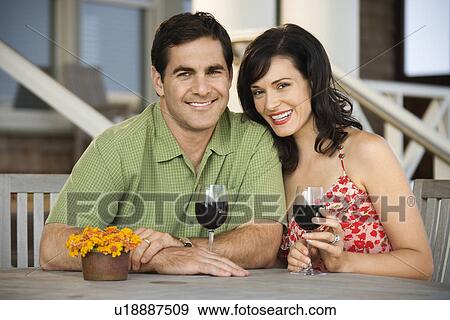 Couple at Outdoor Cafe View Large Photo Image Stock Photo - Couple at Outdoor Cafe . Fotosearch