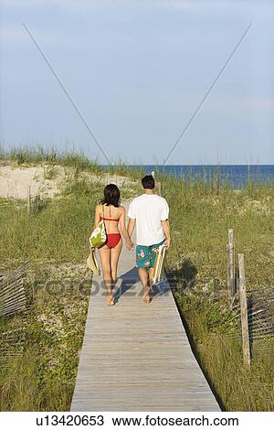 Couple on Boardwalk View Large Photo Image Stock Image - Couple on Boardwalk. Fotosearch