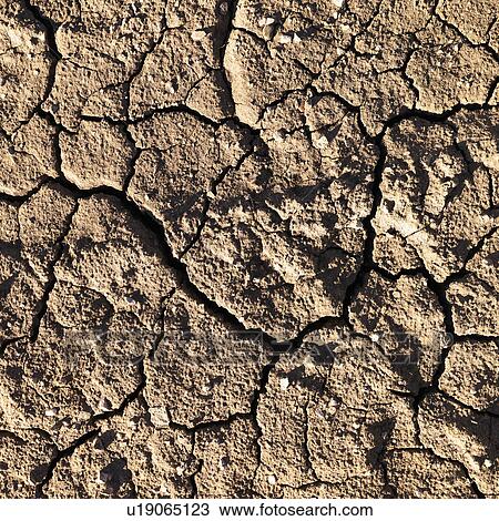 Stock Image - Cracked Mud. Fotosearch
