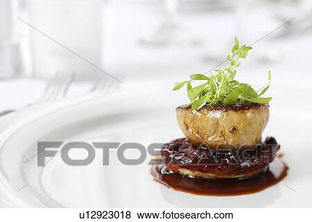 Stock Photo - Dinner Entree With Garnish. Fotosearch
