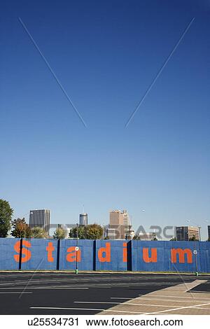 Stock Image - Empty Parking Lot. Fotosearch