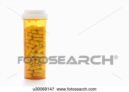 Stock Photo - Full Pill Bottle. Fotosearch