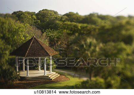 Picture - Gazebo in Park. Fotosearch