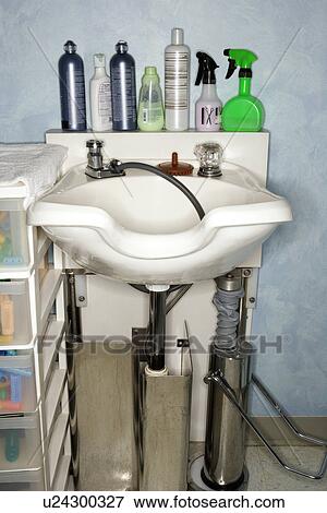 Stock Photo - Hair Washing Sink at Salon. Fotosearch
