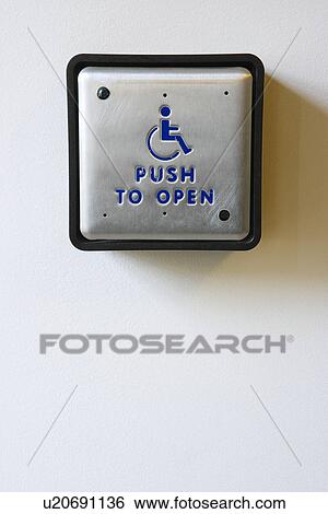 Stock Photograph - Handicapped Access Entrance Pad. Fotosearch