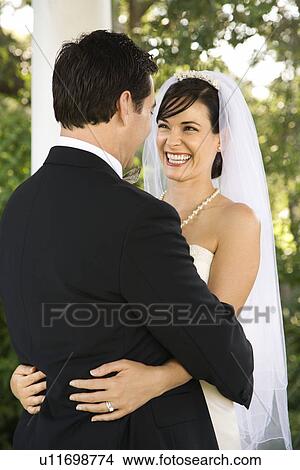 Happy Newlywed Couple View Large Photo Image Picture - Happy Newlywed Couple. Fotosearch