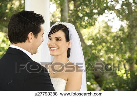 Stock Photo - Happy Newlywed Couple. Fotosearch